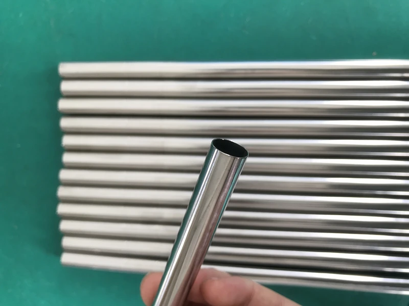 WOWSHINE New 12MM Diameter Stainless Steel 304 50PCS Drinking Straw Food Grade Smooth Ends lenth 242mm Milk Tea Bubble tea straw