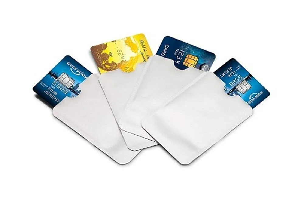 

2000pcs/lot RFID Blocking Sleeves Credit Card & Passport blocker Holders Case anti-theft waterproof bank case