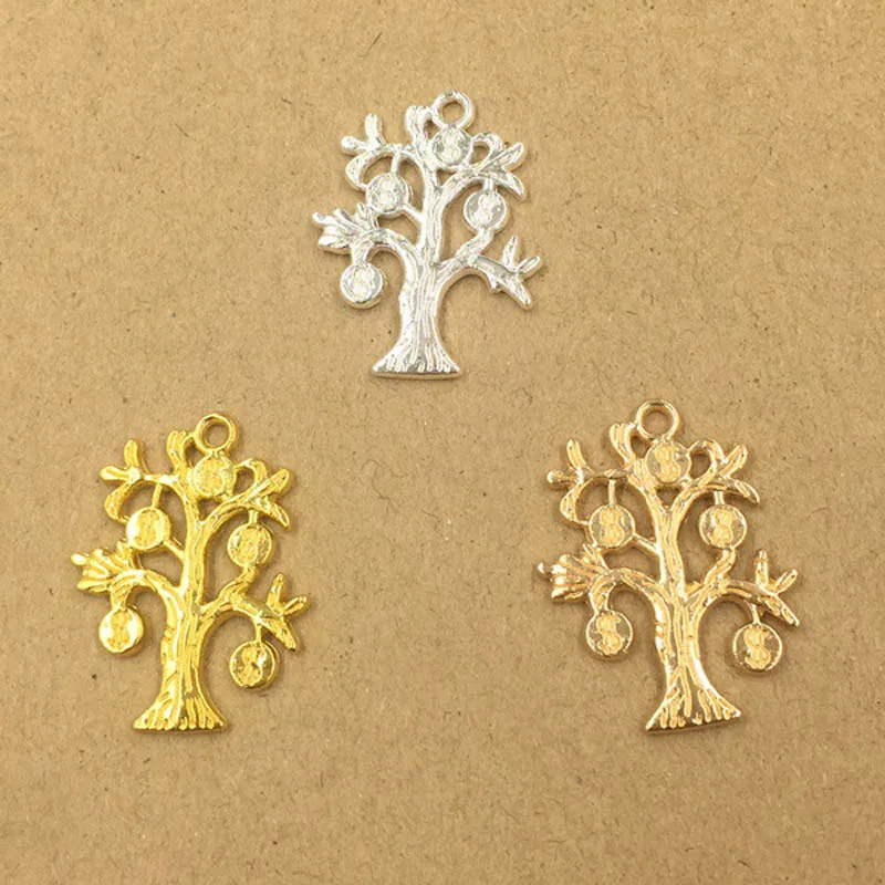 

Retro Leaf Money Tree Charms Crafts for Fashion Statement Earring Hanging Dangle Earrings Pendant Jewelry Making