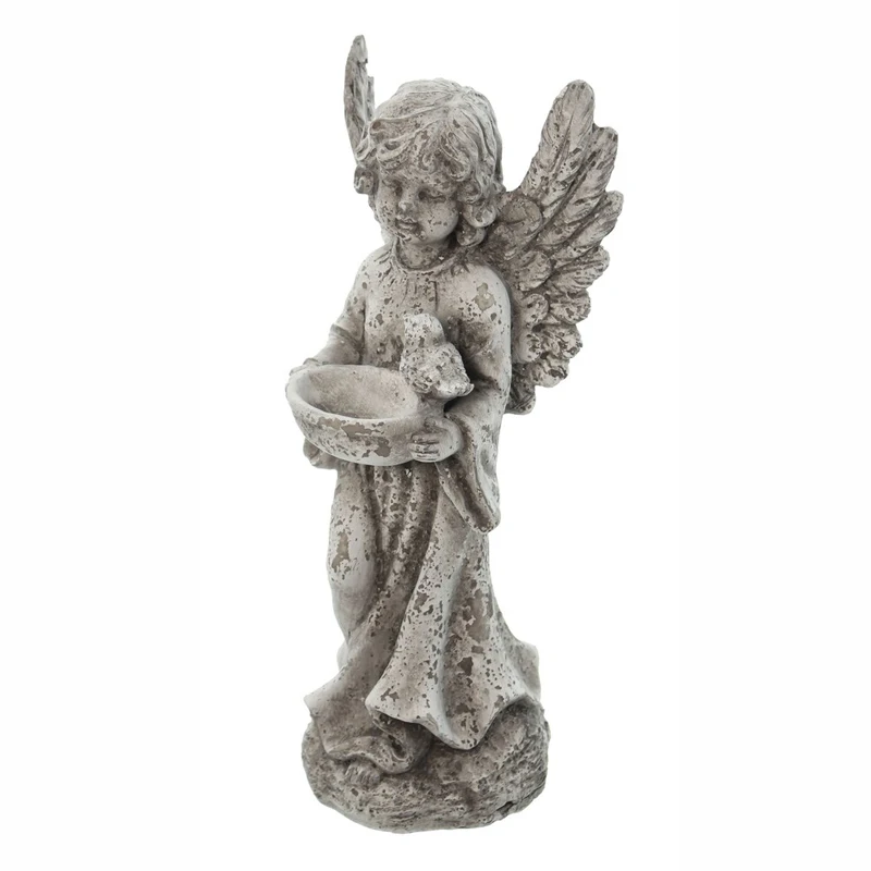 Do The Old Vintage Resin Angel Ornaments Statuette Figures Balcony Garden Gardening Grocery Bird Feeding Tray Courtyard