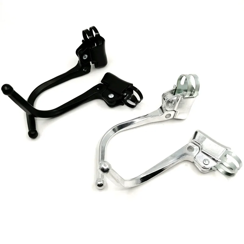 Bicycle Brake Lever DC139 Road Handlebar Bent Bar Brake Lever Black/Silver City Retro Bicycle Fixed Gear Bike Brake Handle Part