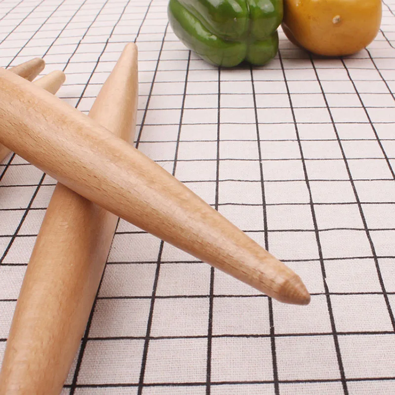 50pcs Dumplings Wooden Rolling Pin Fondant Multifunction Baking Stick Non Stick Wood Rolling Pin Cake Tools ZA6821