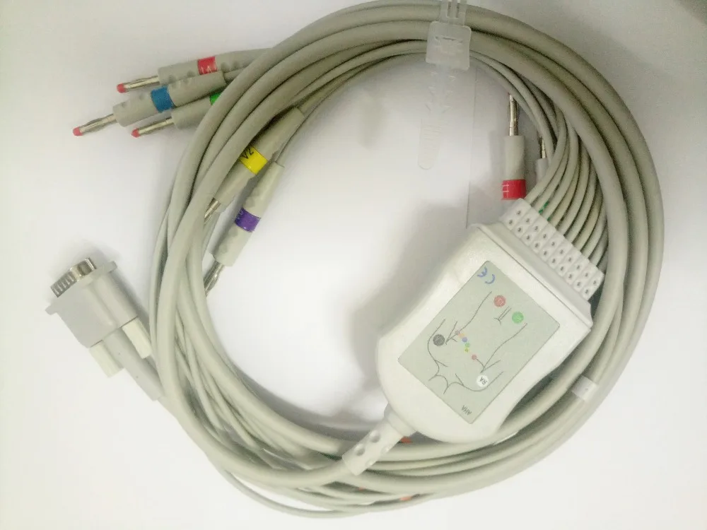 kmtkeramed   Compatible For Bionet Cardiocare 2000/cardiotouch3000 One Piece 10Leads  Cable With Leadwire 4.0 Banana AHA