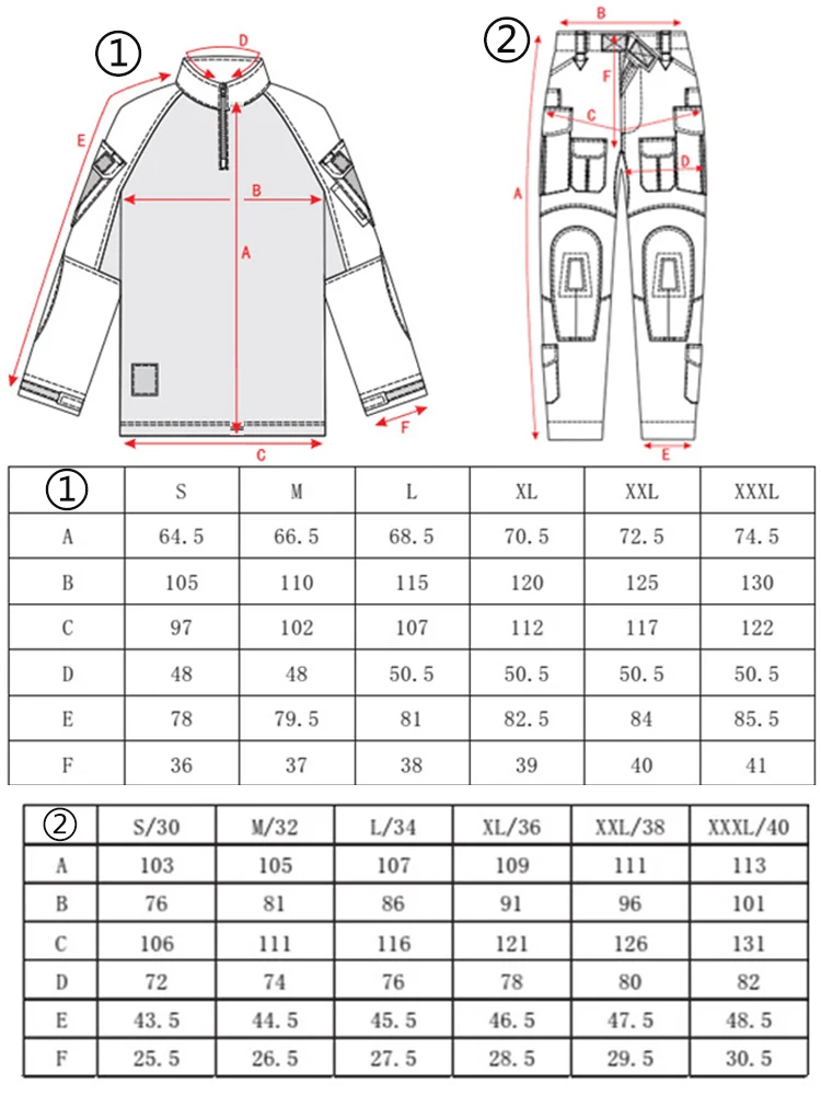 Mege – uniforme tactique des Forces spéciales, costume de soldat, chemise et pantalon tactiques Airsoft