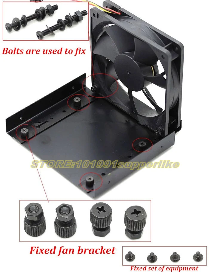 NEW ARRIVALS  Optical drive position fan mounting bracket  cpu/ram/graphics card/northbridge computer case Mounting Bracket