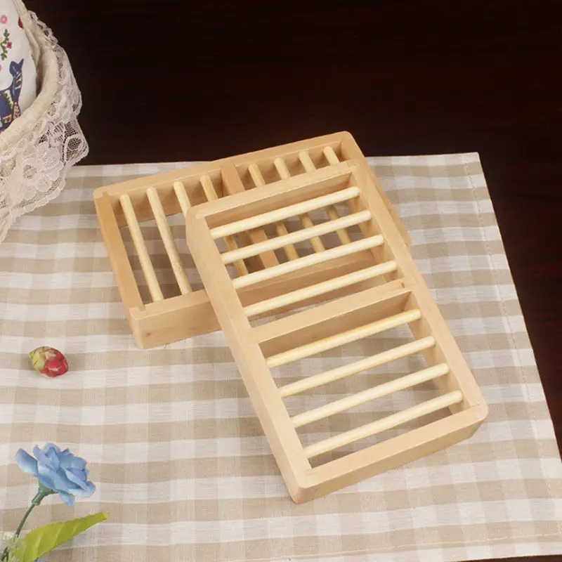 

Natural Wood Soap Tray Holder Dish High Quality Shower Wash Soap Dishes For Bathroom Accessories F20173709