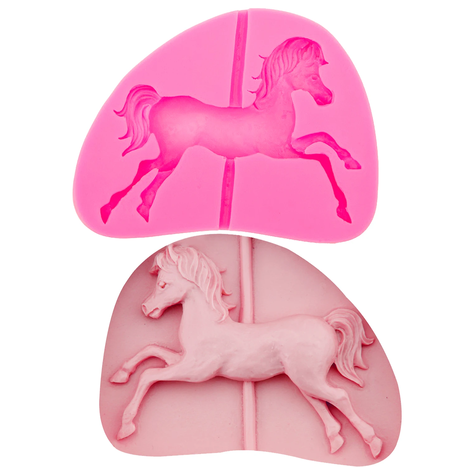 M0552 Trojan Horse Shaped fondant mold Silicone Mold Cake Mold Patry cake Decorating tools