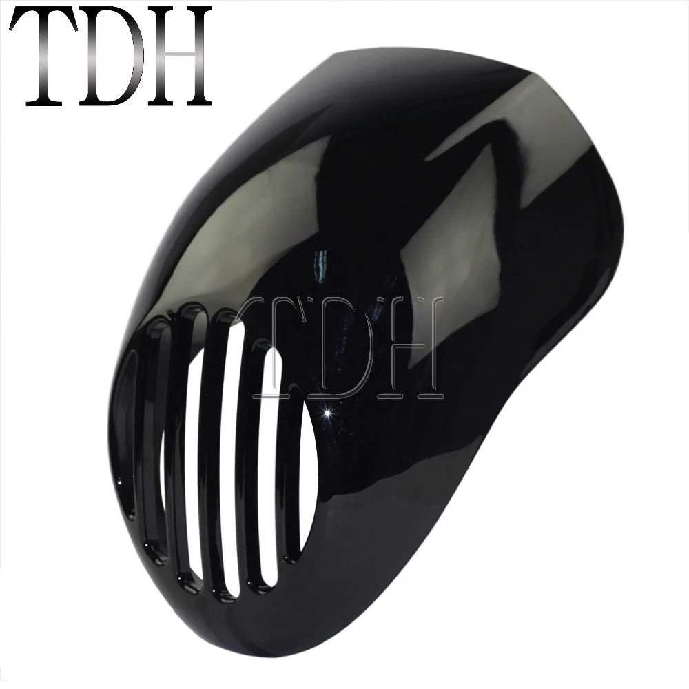 Motorcycle Black/Matte Black Headlight LoPro Prison Fairing Forks For Harley Sportster Dyna 5-3/4