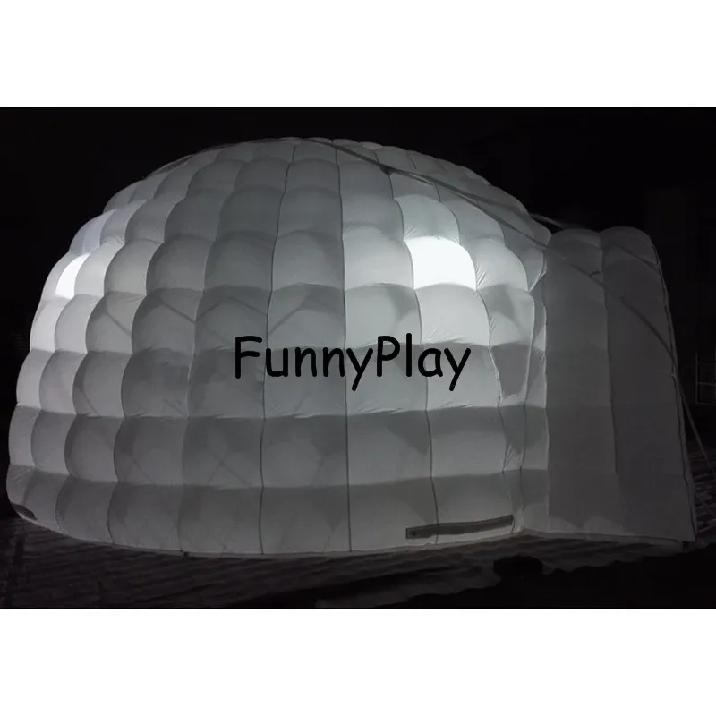 inflatable igloo air dome tent event buildings for party,inflatable snow igloo tent with led lighting,inflatable promotion tent