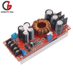 20A 1200W DC Boost Converter Step Up Power Supply 8-60V to 12-83V 24V 48V 12V Car Power Transformer Voltage Regulator Heat Sink