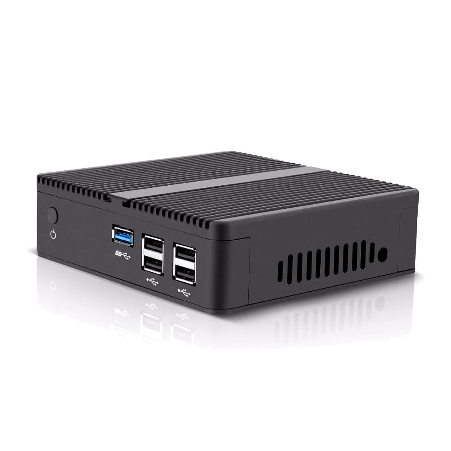 Tolibek-Mini PC sin ventilador, N2830 Intel Celeron, Windows 10/8/7, HTPC de escritorio, WIFI, 5USB, Linux, Ubuntu