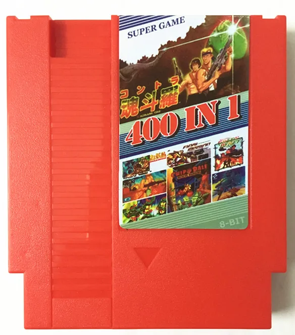 400 In 1 No Repeat Game Card With game Contra Spider Man Turtle Fighters For 72 Pins 8 Bit Game Console