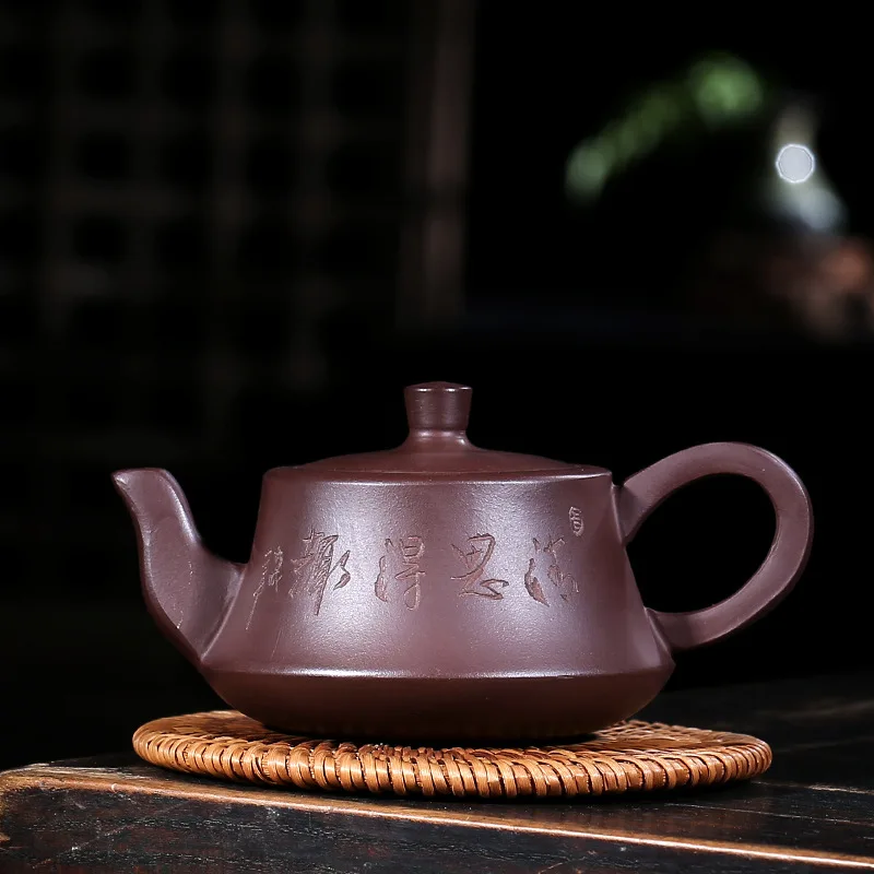 High grade 200ml Purple Clay teapot Arts,Handmade Yixing Zisha Elephant lid Kongfu Pottery Filter Infuser Ceramic teaset gifts