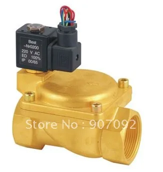 

Hailong 0927600 2/2 Way Brass Diaphragm Control Electric Valve Normally Closed 1 1/2''