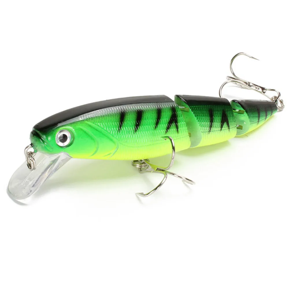 1pcs Minnow Fishing Lure 14.7g 10.5cm Multi Jointed Sections Crankbait Sea Bass Artificial Hard Bait Trolling Pike Carp Fishing