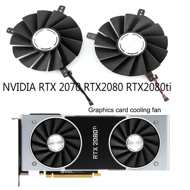 Nvidia geforce rtx 2080 rtx 2080ti founder edition,新しいdc12v 0.60a  dapa0815b2up001 dapa0815b2up004用グラフィックカードファン - AliExpress