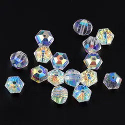 Best quality 8mm fashion octagon shape crystal beads lantern shape glass beads loose Spacer beads for Jewelry making 50pcs/bag