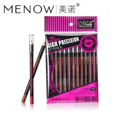 Lip Makeup lipliner Easy to Wear Natural lipstick pencil long lasting soft matte Wooden waterproof pencil 500Sets/Lot via DHL