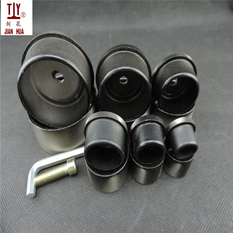 Golden/Black (6pcs/set) medium welding parts die head 20/25/32/40/50/63mm Welding Mold PPR/PE/PB Water Pipe hotmelt butt weld