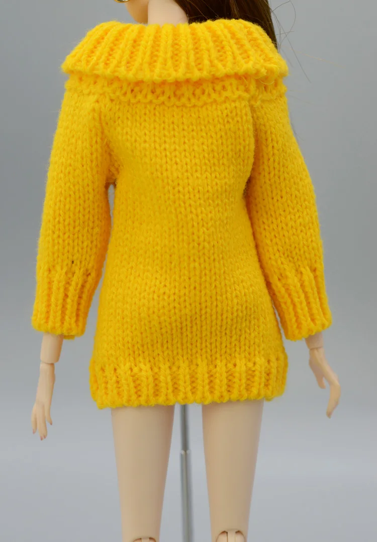 For Outfit Pullip Doll Accessories Princess Casual Suit Top Coat For 30 Cm Doll Clothes Sweater White Black Yellow 1/6