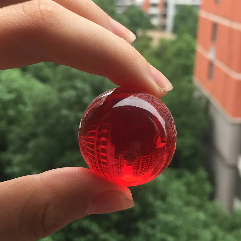 30mm Klar Kristall Ball Transparent Dekorative Glas Ball Ornamente Feng Shui Globus Miniatur Geschenke Hause Dekoration Zubehör