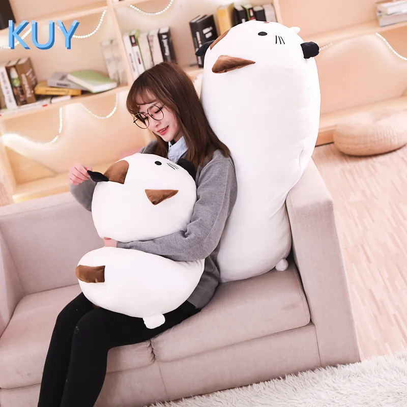 60/90CM New Giant Cute Plush Toys Stuffed Animal Doll Lovely Cat Dog Pig Toroto Sofa Pillow Cushion Kids Appease Toy Home Decor