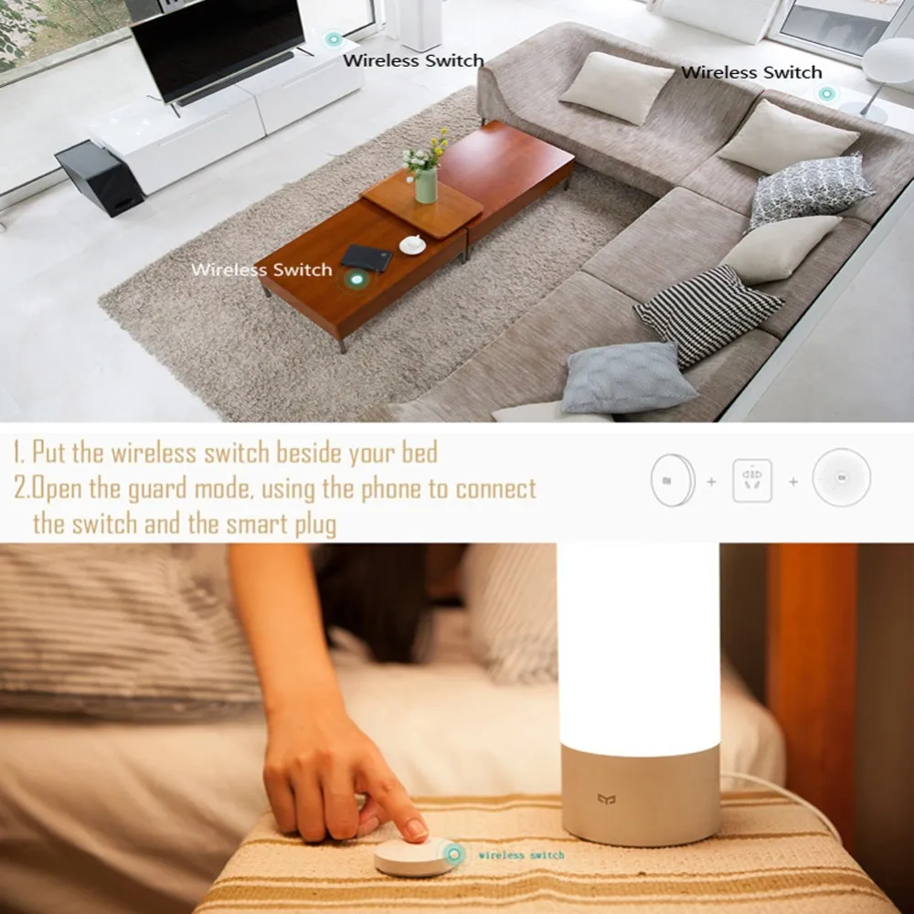 Xiaomi Mijia Smart Wireless Switch per xiaomi Smart Home House Control Center interruttore bianco multifunzione intelligente in scatola