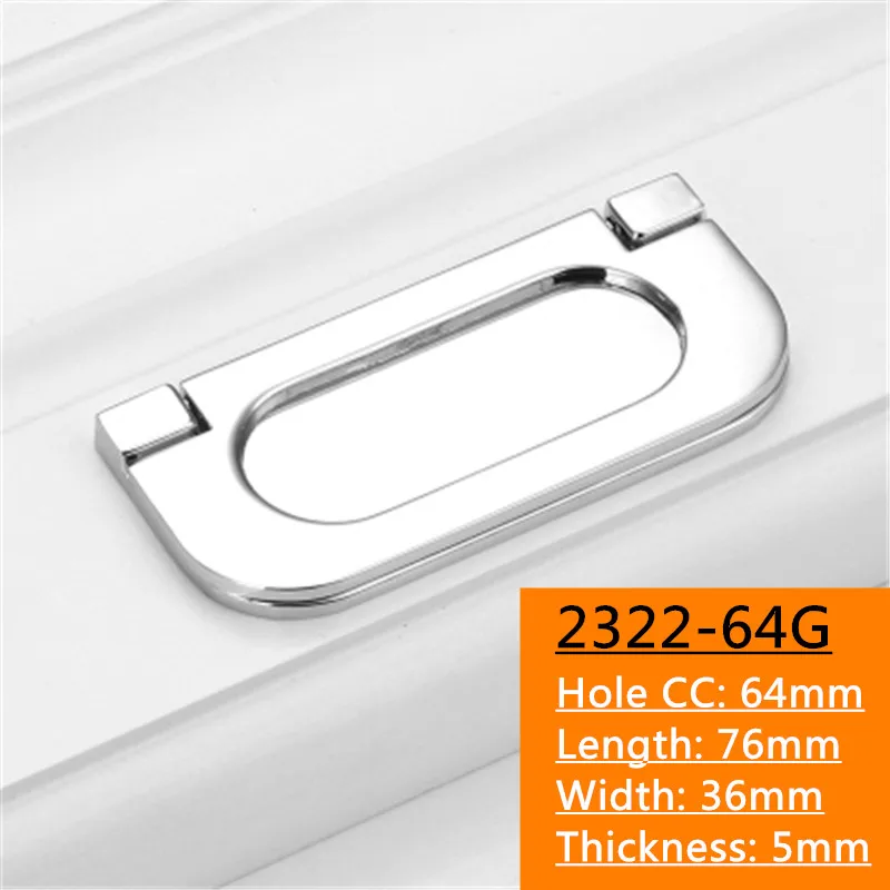 Hole CC 25/64mm Hidden Handle Kitchen Cabinet Knobs Furniture Door handle Bedroom Drawer Pull Hardware Accessories