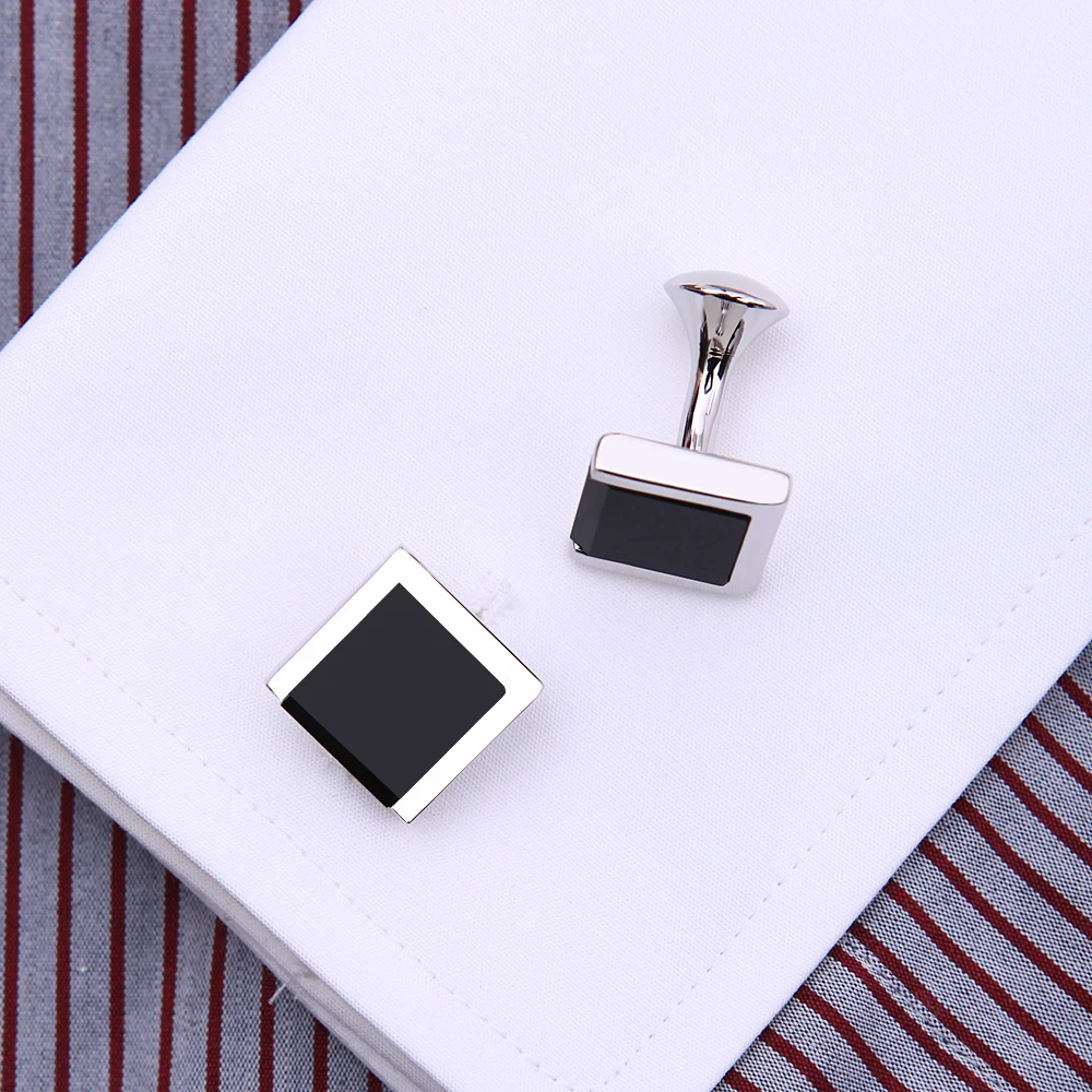 KFLK Jewelry shirt cufflinks for mens Brand Black cuff link Wholesale bouton High Quality Luxury Wedding Male Gift guests