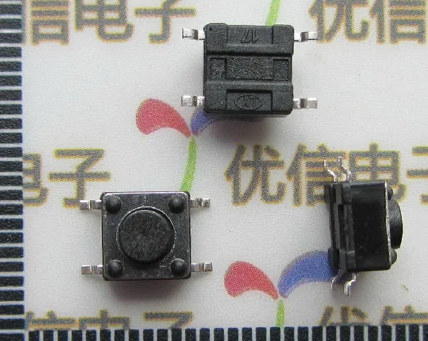 6*6*4.3 5 6 7 8 9 10mm SMD push button switch / light touch switch / microswitch / high temperature resistance