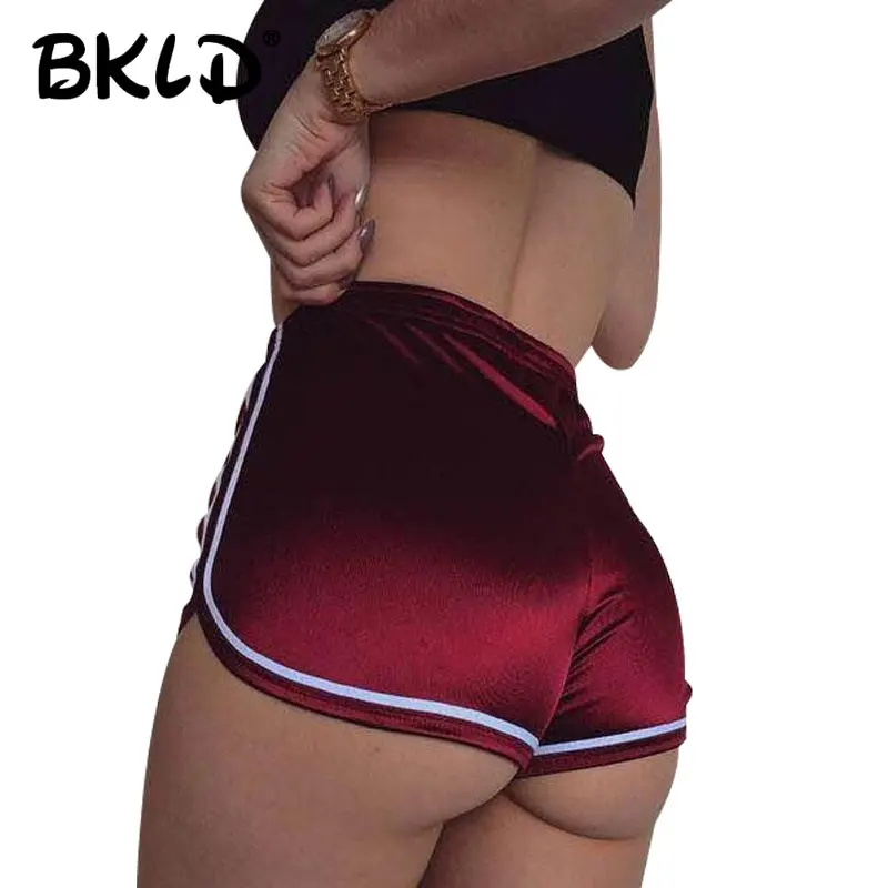 

BKLD 2025 Fashion High Waisted Shorts For Women Sexy Summer Beach Style Satin Shorts Female Casual Short Feminino Women Shorts