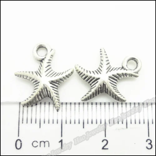 

80 pcs Vintage Charms Starfish Pendant Antique silver Fit Bracelets Necklace DIY Metal Jewelry Making