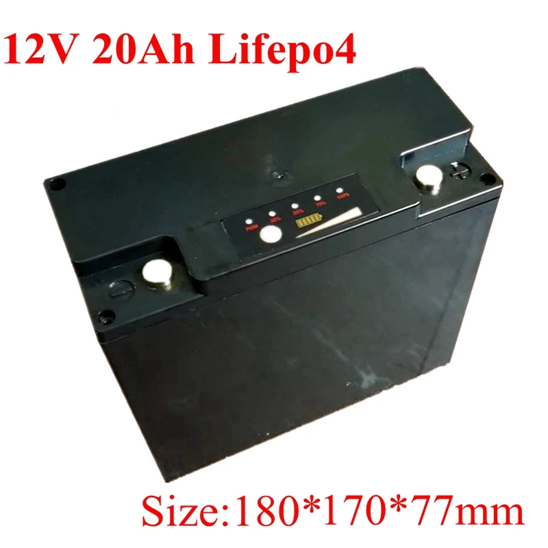 Lifepo4 12V 20Ah High-power Discharge Battery 12.8v 4s 50A Discharge Can Be Used As High-power Electric Equipment with Adapters