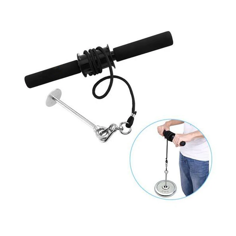 Wrist and Forearm Blaster Power Stick for Strength Trainning Used with Weight Plates for Training Workout Crossfit