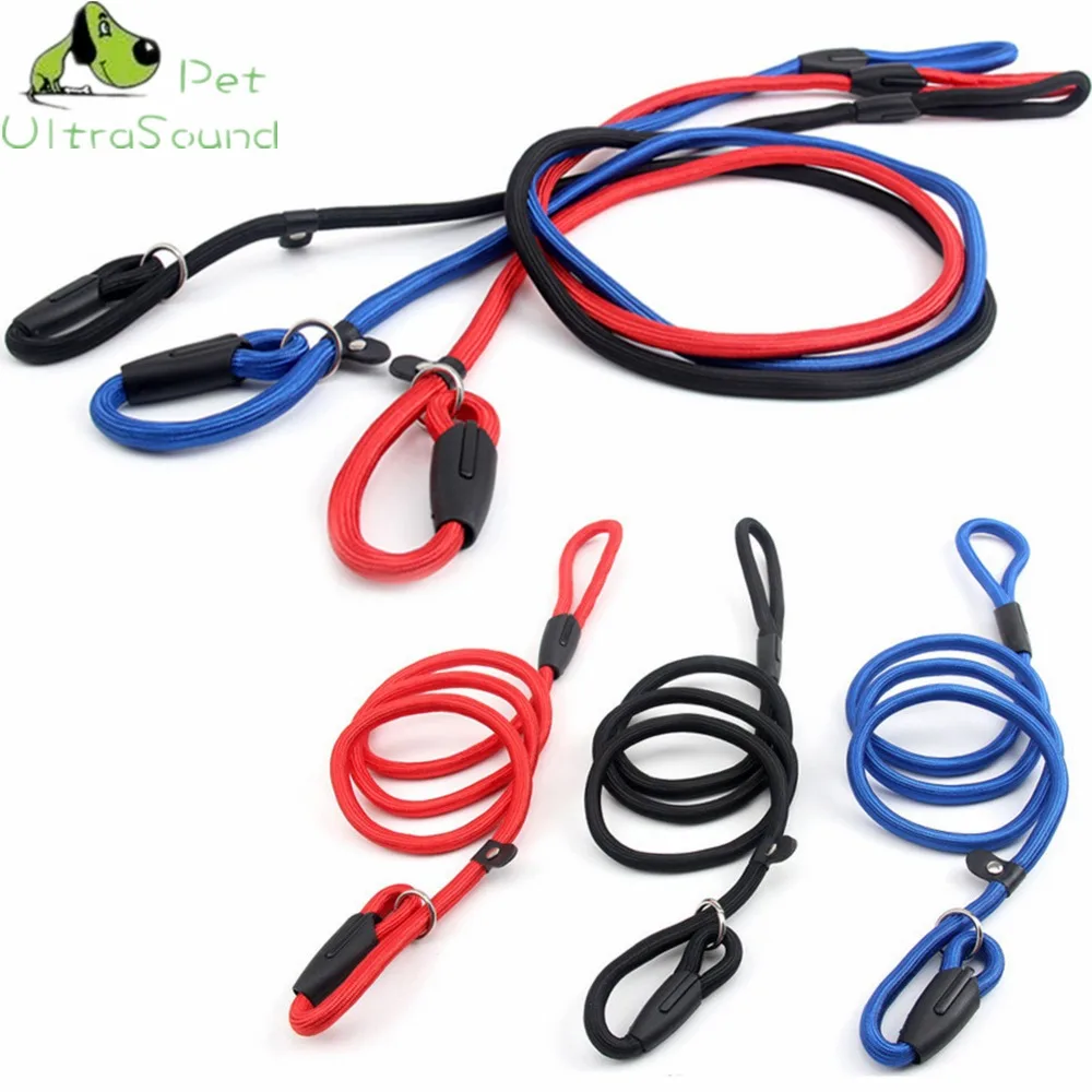 

ULTRASOUND PET Dog Solid Nylon Lead Leash Control Restraint Cat Puppy Dog Lead Leash Soft Walk For Small Dogs Red Black Blue