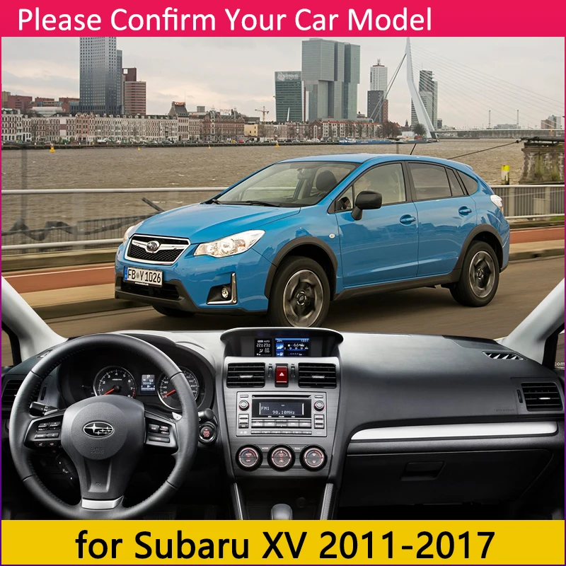 for Subaru XV 2011~2017 Anti-Slip Mat Dashboard Cover Pad Sunshade Dashmat Anti-UV Accessories WRX STI 2012 2013 2014 2015 2016