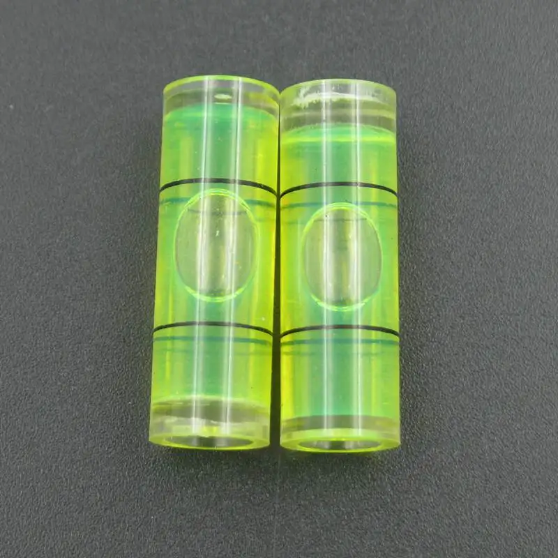 (2 pieces/lot) Diameter 10mm Length 30mm Acrylic Tube Bubble Level Spirit Level Measuring Instrument