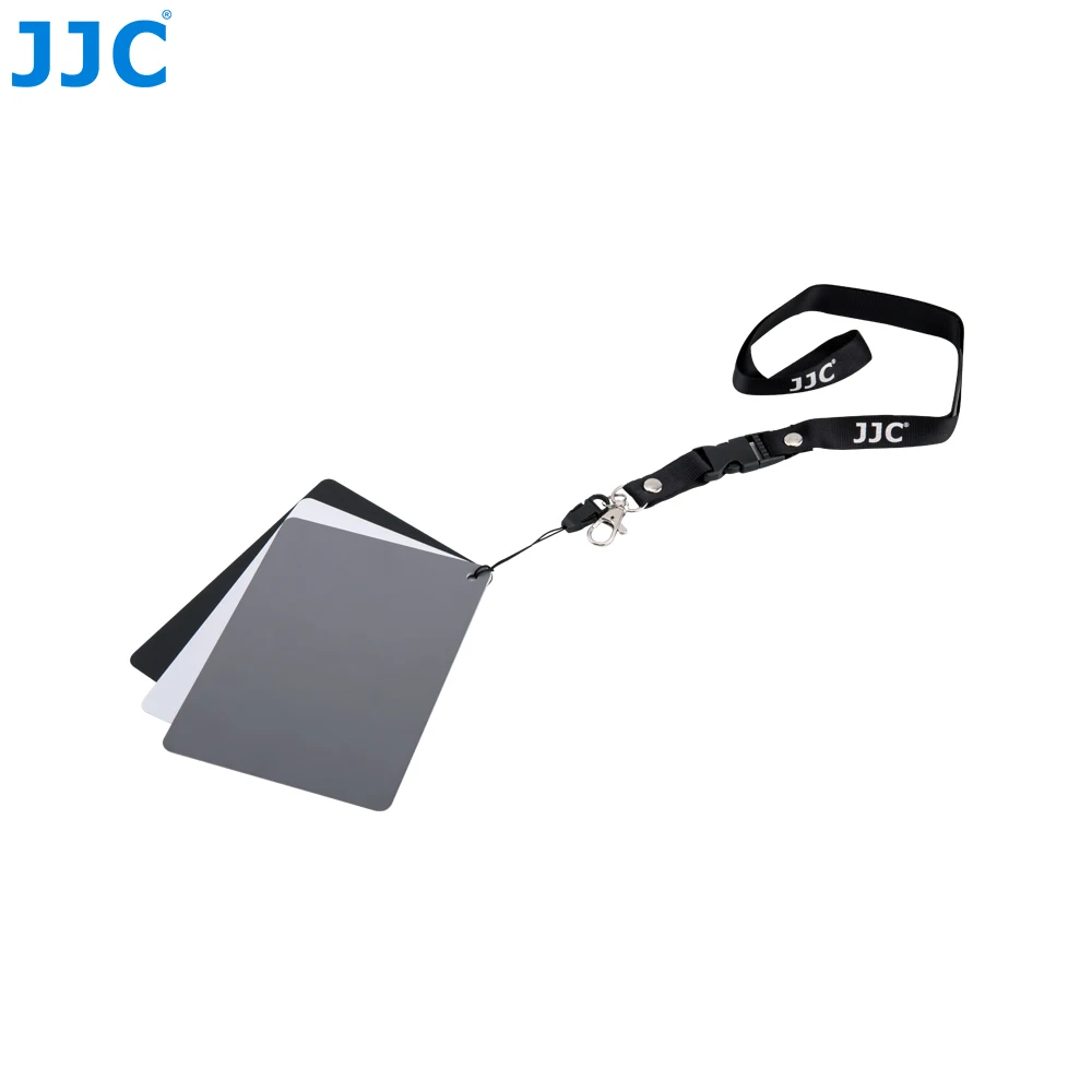 JJC Camera White Balance Accurate 3-in-1Color Balancing Tool With Neck Strap 130x100x24mm Digital Grey Card for Canon Nikon Sony