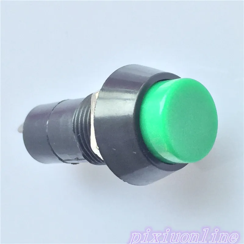 1pc J065 Push Self-locking Button Switch Green/Red Colors Electric Switch for DIY Model Making High Quality On Sale