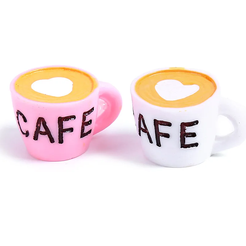 6Pcs 1:12 Schaal Miniatuur Poppenhuis Koffie Cup Model Drinken Mini Voedsel Spelen Poppenhuis Kinderen Keuken Speelgoed