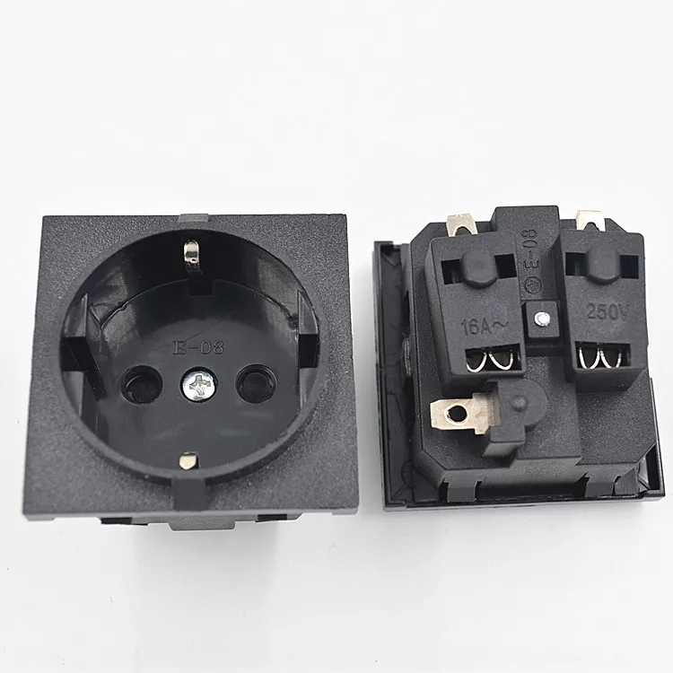 

Розетка переменного тока, 5 шт./лот E-08, Германия, европейская, 16 А, 250 В, Корея