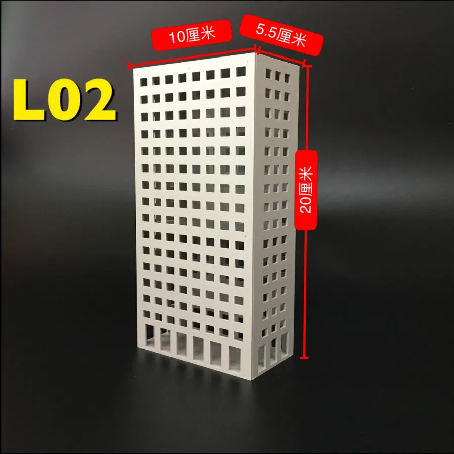 New Architecture Plastic 1/300 Scale Model Building For Diorama Kits Toy