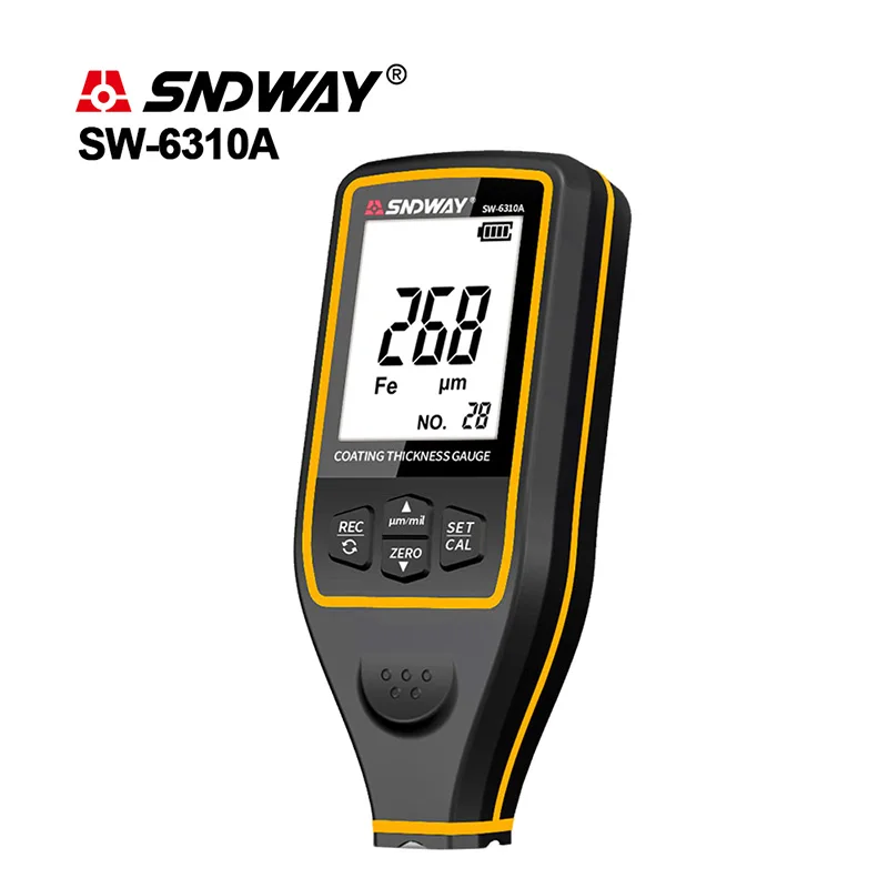 SNDWAY Thickness Gauges Paint Thickness Gauge Digital Film Coating Car Coating Thickness Gauge Tester Backlight Thickness Gauges