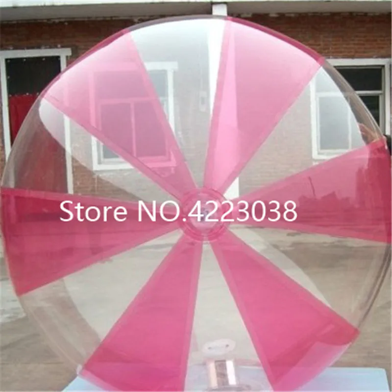 Free Shipping 2.0m Pink Space Ball Air Zorb Ball Inflatable Water Walking Ball Water Rolling Ball