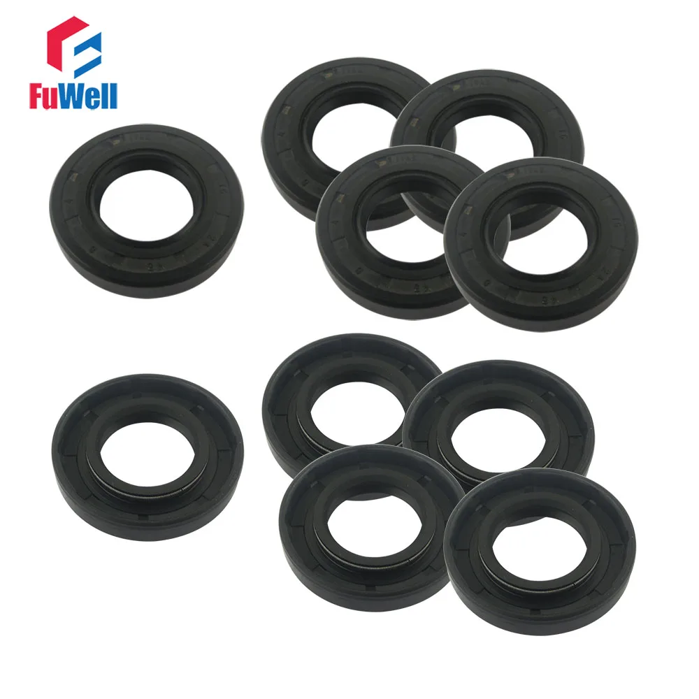 10pcs Skeleton Oil Seal 16x28x7mm /16x30x7/16x32x7/17x29x7/17x30x5/17x40x10mm TC Type NBR Black Radial Shaft Seal Ring Gasket