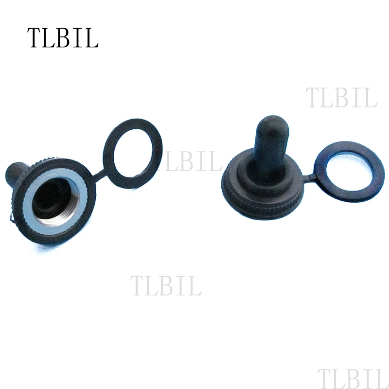 10Pcs/lot 12MM Toggle Switch Waterproof Rubber Resistance Cover Cap Boot Black