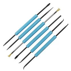 6pcs/Set Crowbar Electronic Heat Assist Repair Welding Cleaning Auxiliary tools for removing PCB components