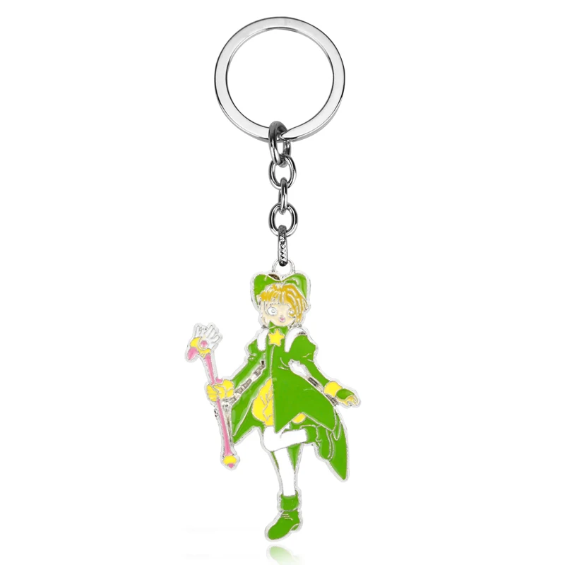 dongsheng Anime Magical Girl Keychain Cardcaptor Sakura Card Captor Sakura Keychain Cerberus Kero Pendant Key Chains -50