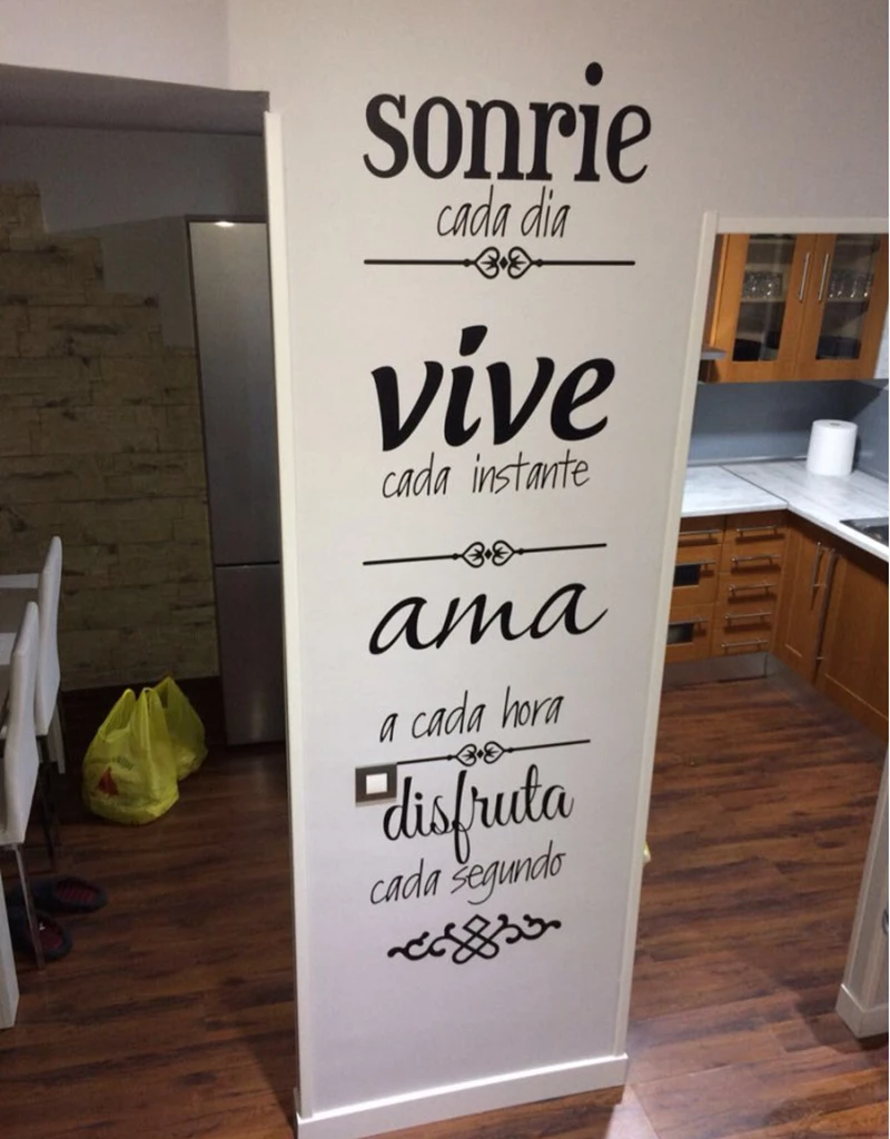 Spanish house rules Vinyl Wall Sticker Decals Home Decoration  , Spanish Version NORMAS DE CASA Vinilos Decorativos Decals