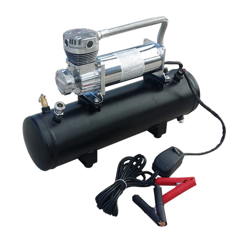 Portable Super Flow Car Tire Tyre Inflator DC 12V 150PSI Metal Vehicle Auto Electric Pump Air Compressor Tank with gas holder